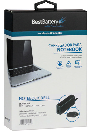 Fonte Carregador Para Notebook Dell Inspiron 14r 3550 - 90w