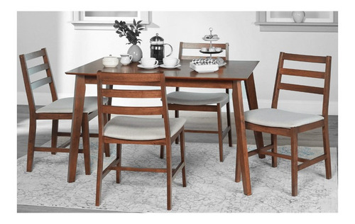 Comedor Olivia Nogal Hogar Merendero Set Comedor Mueble