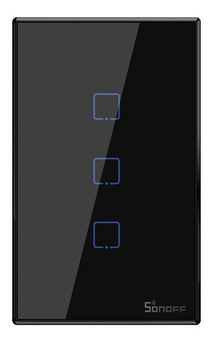 Interruptor Inteligente Wifi +rf Tactíl 3 Botones Bk Backup