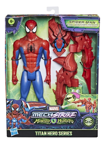 Figura Marvel Monster Strike Spiderman Armadura De Caza