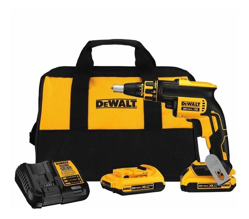 Parafusadeira Drywall Gesso 20v C/ 02 Bateria Dewalt Dcf620 