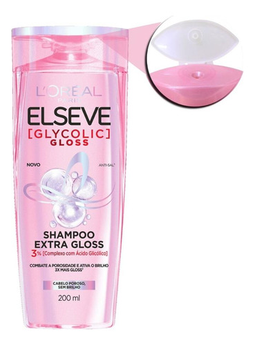 Shampoo Extra Gloss Elseve Glycolic Gloss 200ml
