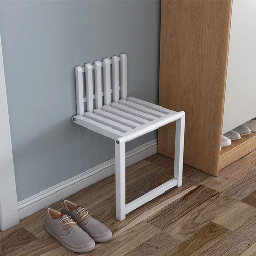 Silla Plegable De Madera Para Pared Con Patas De Apoyo