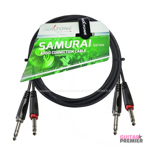 Cable Audio Profesional 2 Plug Mono A 2 Plug Mono 3 Metros