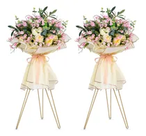 Comprar Nuptio Florero De Centro De Mesa De Boda Dorado: 2 Piezas So