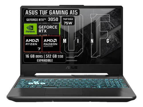 Laptop Asus Gaming Tuf R7 16gb 512ssd RTX3050