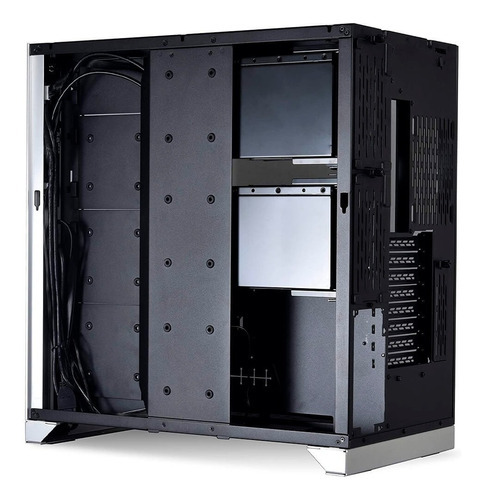 Gabinete Lian Li Pc-011 Dynamic Xl Silver Argb Rog Certified Color Negro