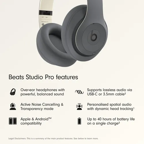 Fones De Ouvido Beats Studio Pro Sem Fio Anc | Parcelamento sem juros