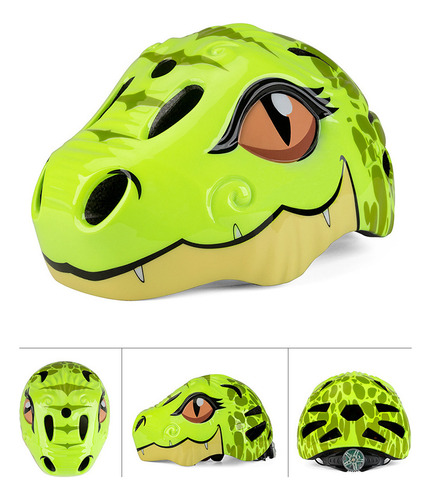 Casco De Dinosaurio Para Niños Casco De Bicicleta Monopatin