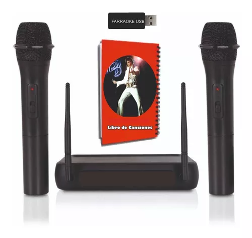 Karaoke Usb Smart+ 2 Micrófonos Inalámbricos Libro Impreso