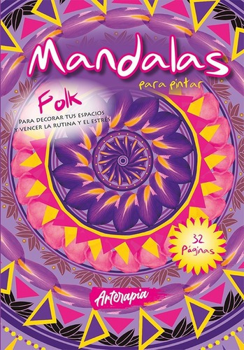 Libro Para Colorear Mandalas - Folk