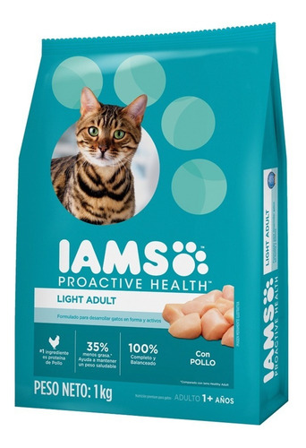 Iams Gato Adulto Light X 1 Kg