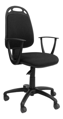 Imagen 2 de 4 de Silla de escritorio de Outlet Diva ergonómica negra con tapizado de marathon