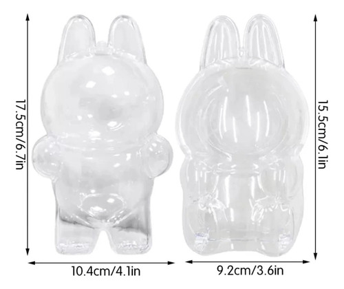 Funda Acrilica Protectora De Labubu