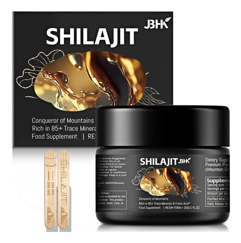 Resina Entera De Shilajit Del Himalaya