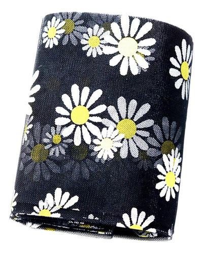 2x 5m Tela De Flores De Encaje Coser Tul Cinta Gris + Negro