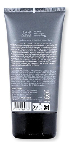 Rituals Exfoliante Facial De Carbón 125ml - Hombre Momento De Aplicación Día/noche Tipo De Piel Mixta