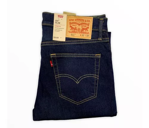 Jean Hombre Levis 511 Original Slim Fit Pantalon Azul