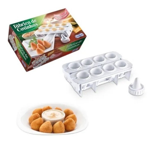 Forma Fábrica Coxinhas E Salgados- Kit Modelador Massas 8und