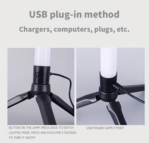Tubo Led Rgb 1.20m-pixel-programable + App + Control + Base