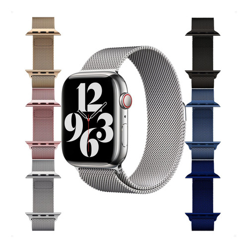 Malla Reloj Apple Watch Metálica Milanese Magnética Kubo