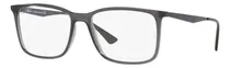 Comprar Armazón Recetados Rayban Rectagular 4349 Gris Oscuro Small + Color 5620 | Small 55mm - Gris Oscuro Transparente | Azul Oscuro Mate