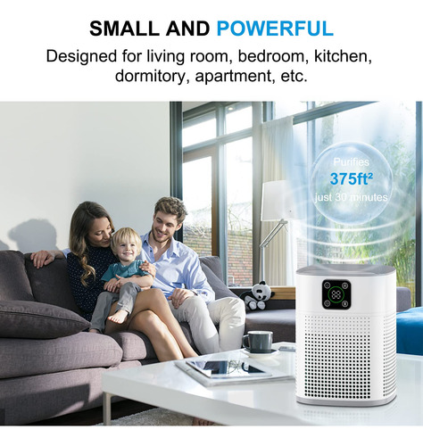 Purificador De Aire Honeyuan H13 Hepa Para Habitación Grande