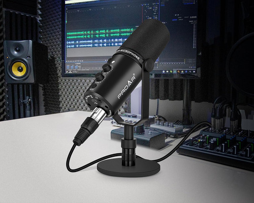 Microfono Dinamico Xlr/usb,microfono De Ordenador Para Po...