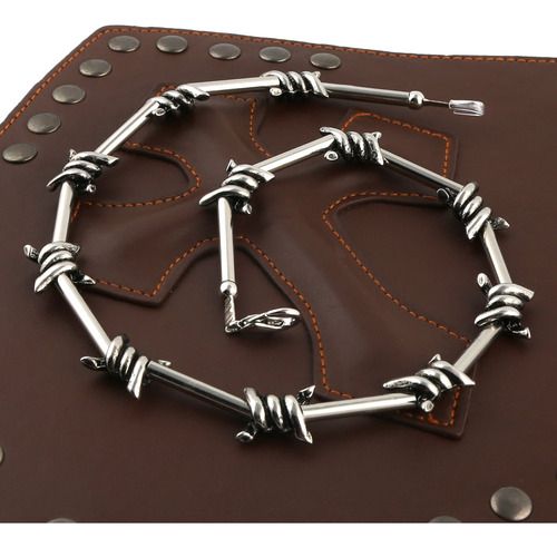 Collar De Alambre De Púas Para Hombres Gótico Y Punk