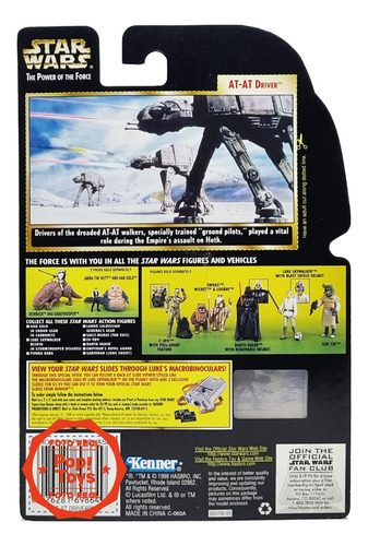 Kenner - Star Wars - Potf - Freeze Frame - At-at Driver