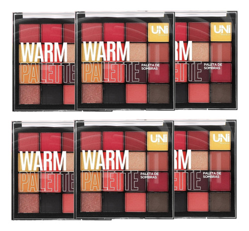 12 Paleta De Sombra Warm Palette Un-so27 Uni Mak Atacado Sj