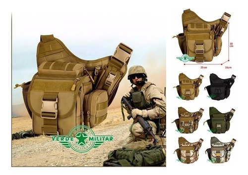 Mochila Mariconera Terciada Militar Varias Formas