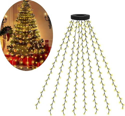 Guirnalda De 400 Luces Led Para Árboles De Navidad Color De