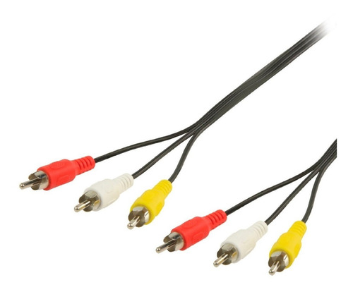 3 Cables Rca Macho A Macho 1.2 Mts