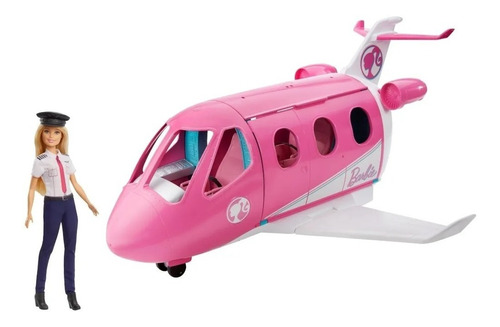 Muñeca Barbie Piloto Jet Avión De Los Sueños Gjb33 Mattel
