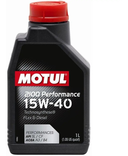 Aceite Motor 15w40 Semi-sintético 2100 Performance Motul 1lt