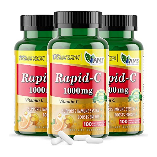 America Medic Amp; Science Rapid-c 1000mg Vitamina C 6pr64