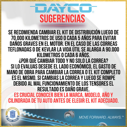 Kit De Distribucion C/ Bomba Dayco Ktbwp4610