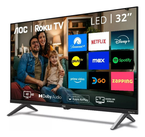 Smart Tv 32 Hd Aoc Roku Tv 32s5045/78g Led Hdmi 1 Usb Wifi
