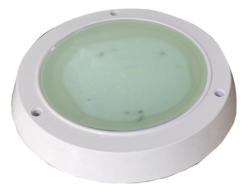 6 Pz Lampara Led 18w Sobreponer Forma Redonda O Cuadrada Cw Color Redonda, Mica Opalina, Luz Blanca