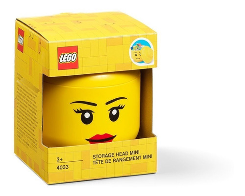 Imagen 6 de 10 de Caja Apilable Organizador Lego® Cabeza Head Mini 4033 Pc
