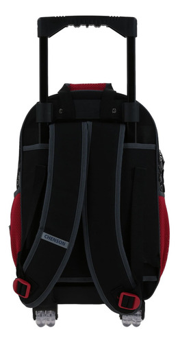 Mochila Grande Con Ruedas Chenson Miles Morales Marvel Drapo MM70294-3 Color Negro
