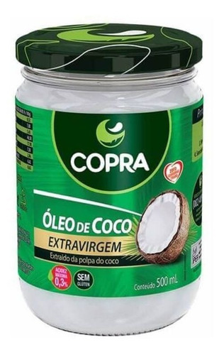Imagem 1 de 1 de Copra Óleo De Coco Extra Virgem 500ml