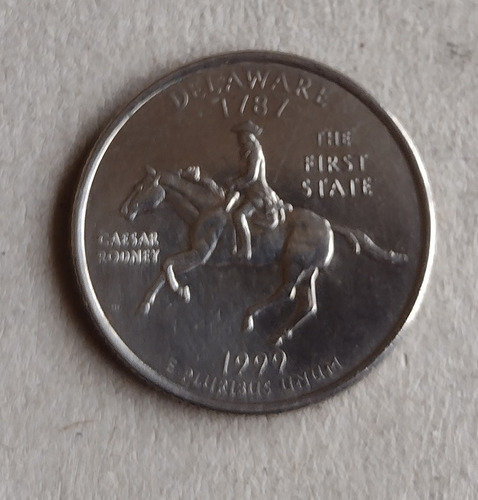Moneda De Estados Unidos De 25 Centavos Año 1999 Ceca D 