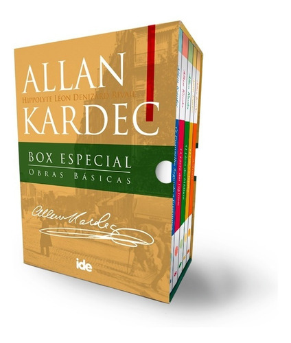 Box 5 Obras Básicas Allan Kardec - 14x21 - Ide Editora