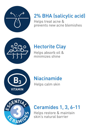 Limpiador Facial Cerave Antiacné 237 Ml Crema