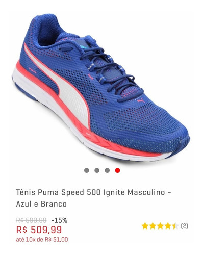 tênis puma speed 500 ignite