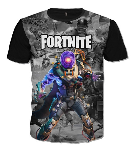 Camiseta Fortnite Gamer Video Juego Heroe Algodon Garantizad