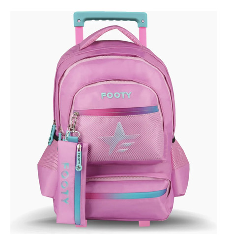 Mochila escolar Footy Big Kids Star 1041 color lila diseño lisa 29L