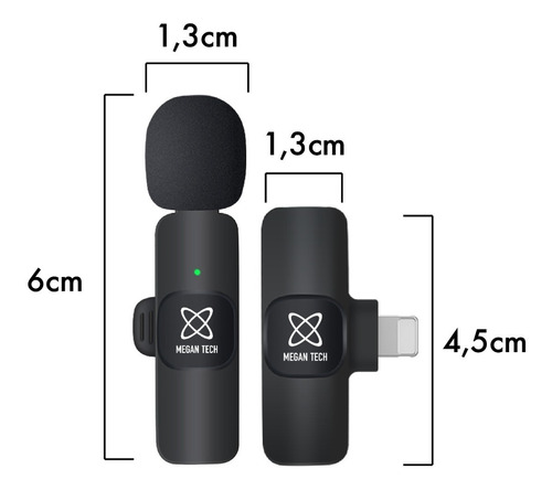Microfono Corbatero Inalambrico 2 Mic Compatible iPhone
